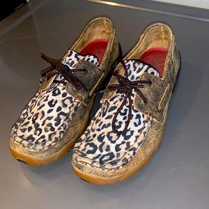 Twisted X leather cheetah shoes